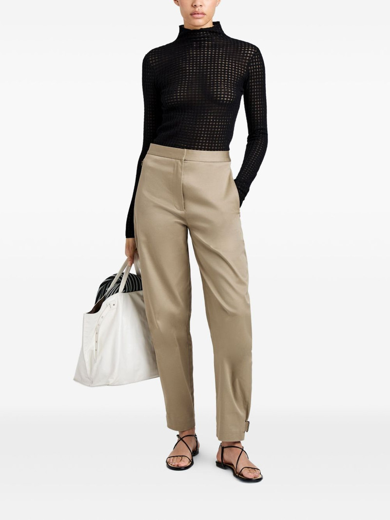 Proenza Schouler Zella check merino top outlook