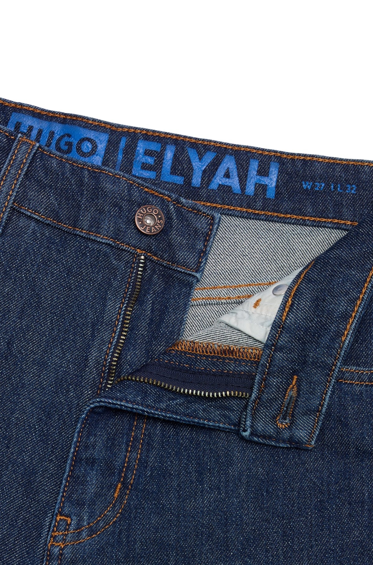 BLUE SALT-AND-PEPPER JEANS IN COMFORT-STRETCH DENIM - 6