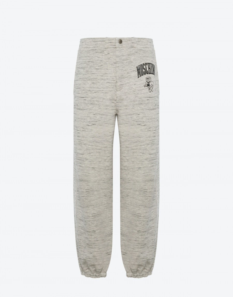 MOSCHINO VARSITY SLUB FLEECE JOGGING - 1