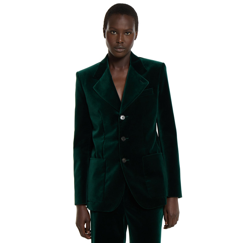 Stretch cotton velvet jacket 3
