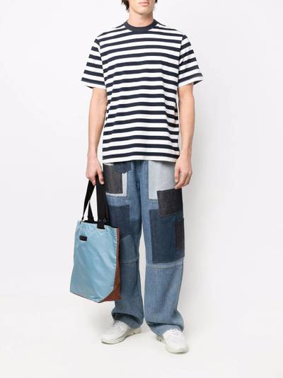 SUNNEI striped print T-shirt outlook