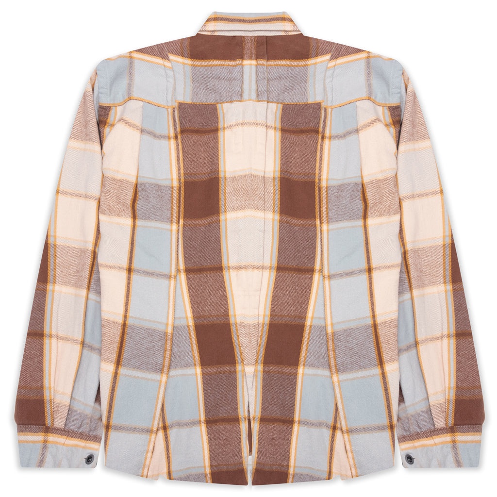 PLAID SHIRT - BROWN - 2