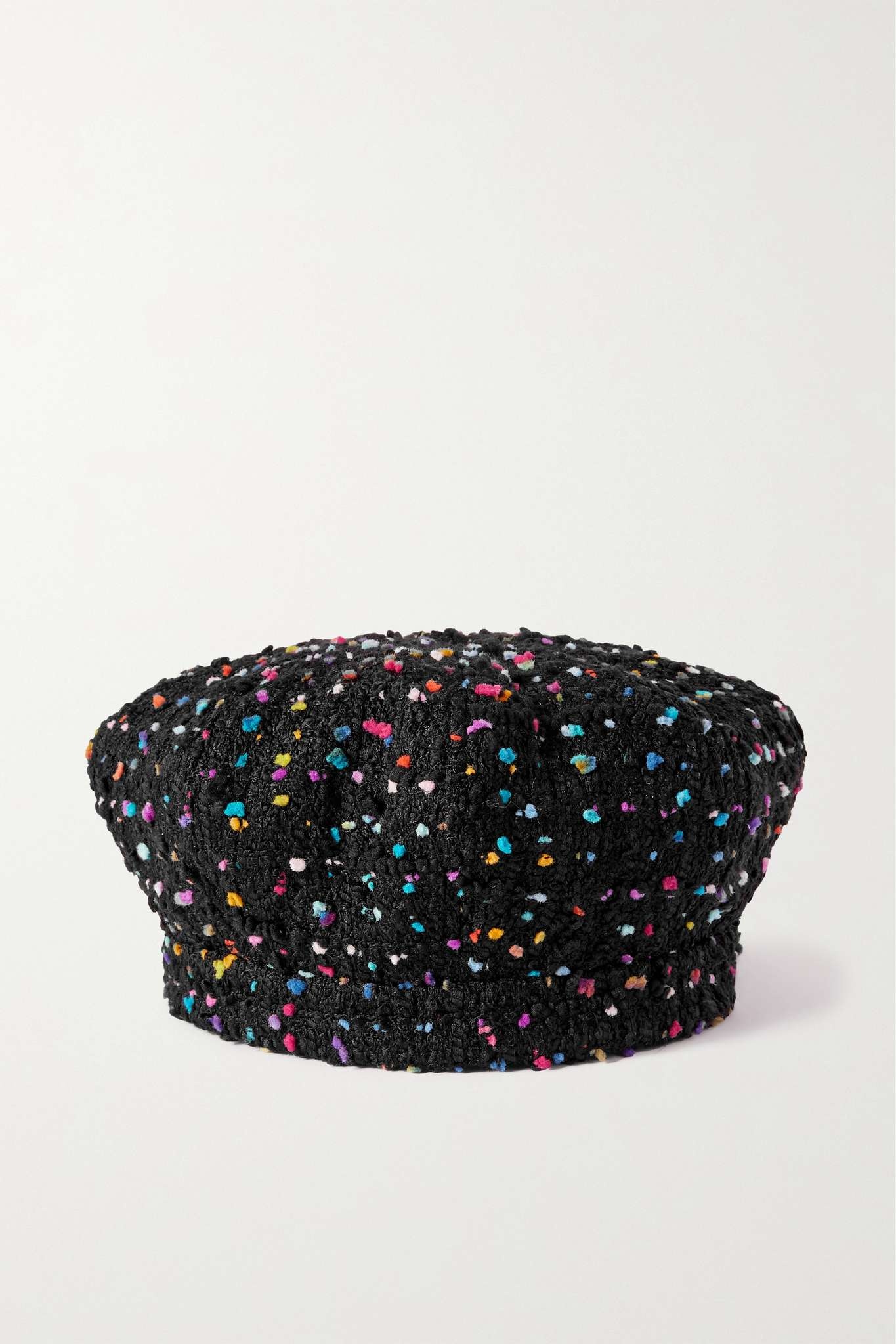 Valentino Garavani bouclé-tweed beret - 1