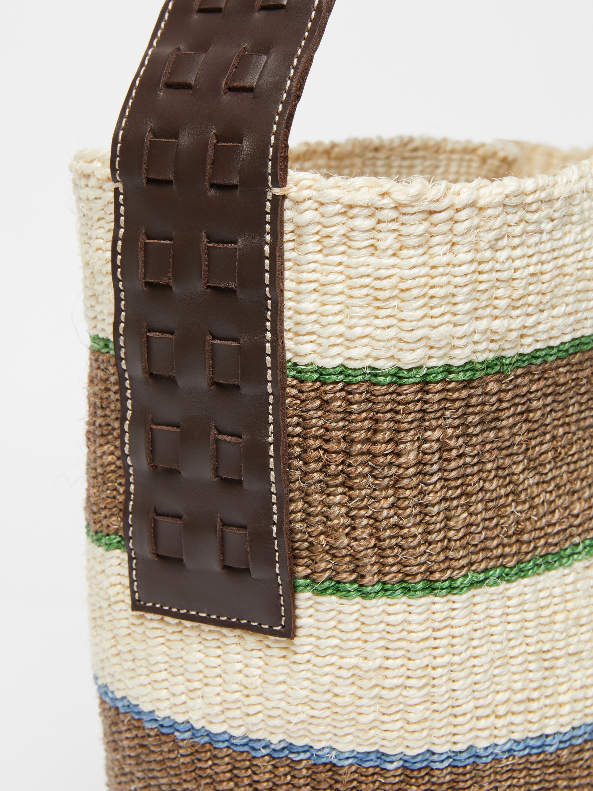 AMPEX Natural rope and leather bag - 4