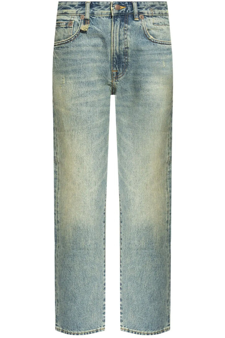 LOGO-APPLIQUÉ STRAIGHT JEANS - 1