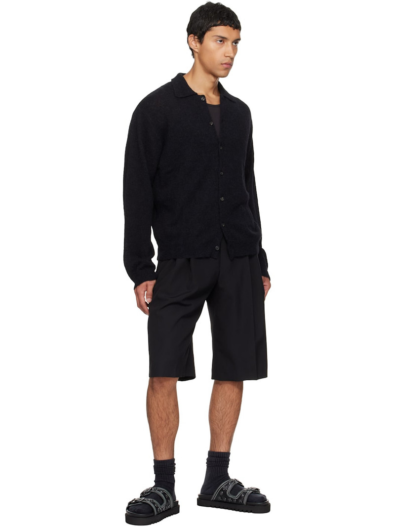 TOGA VIRILIS Black Leather Sandals outlook