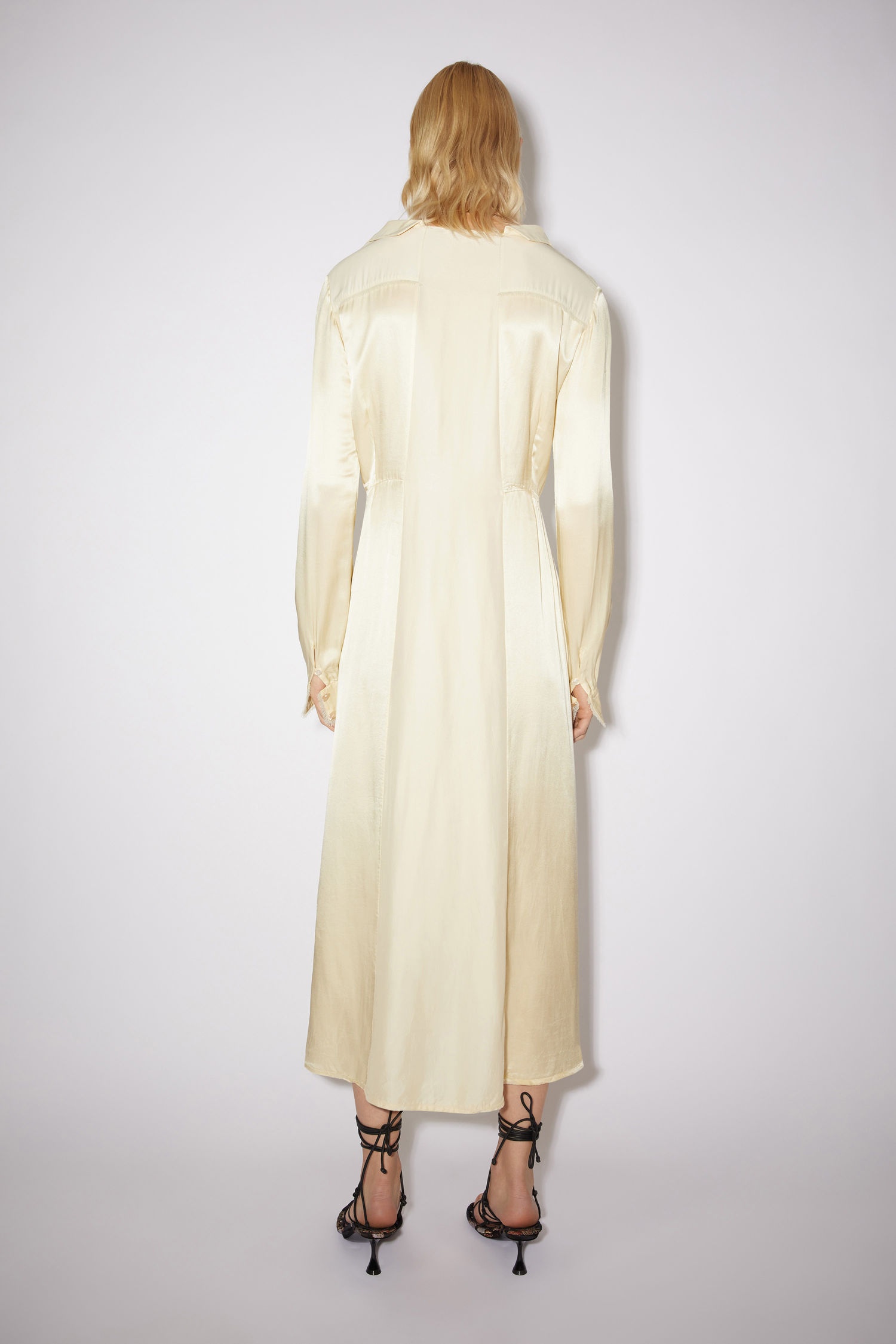 Long sleeve dress - Straw yellow - 3