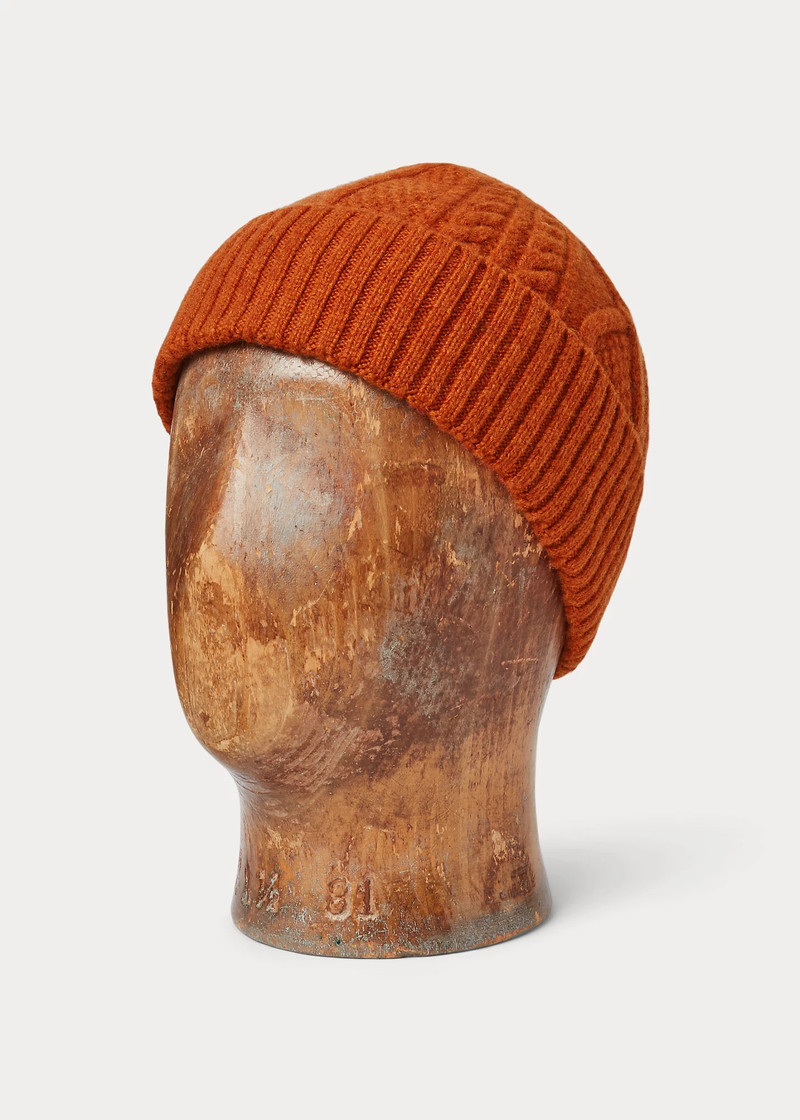 Aran-Knit Cashmere Watch Cap 1