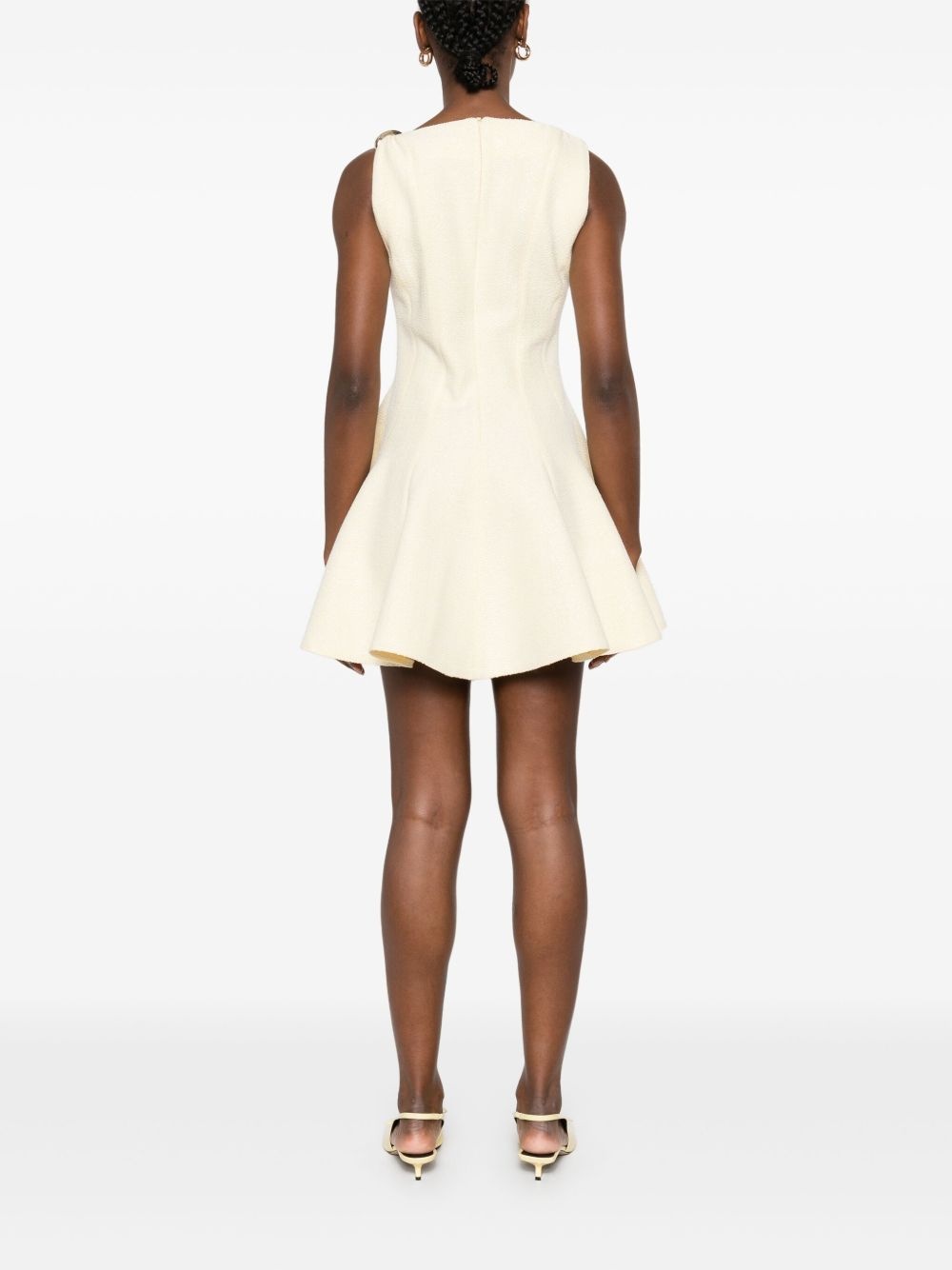 textured mini dress - 4