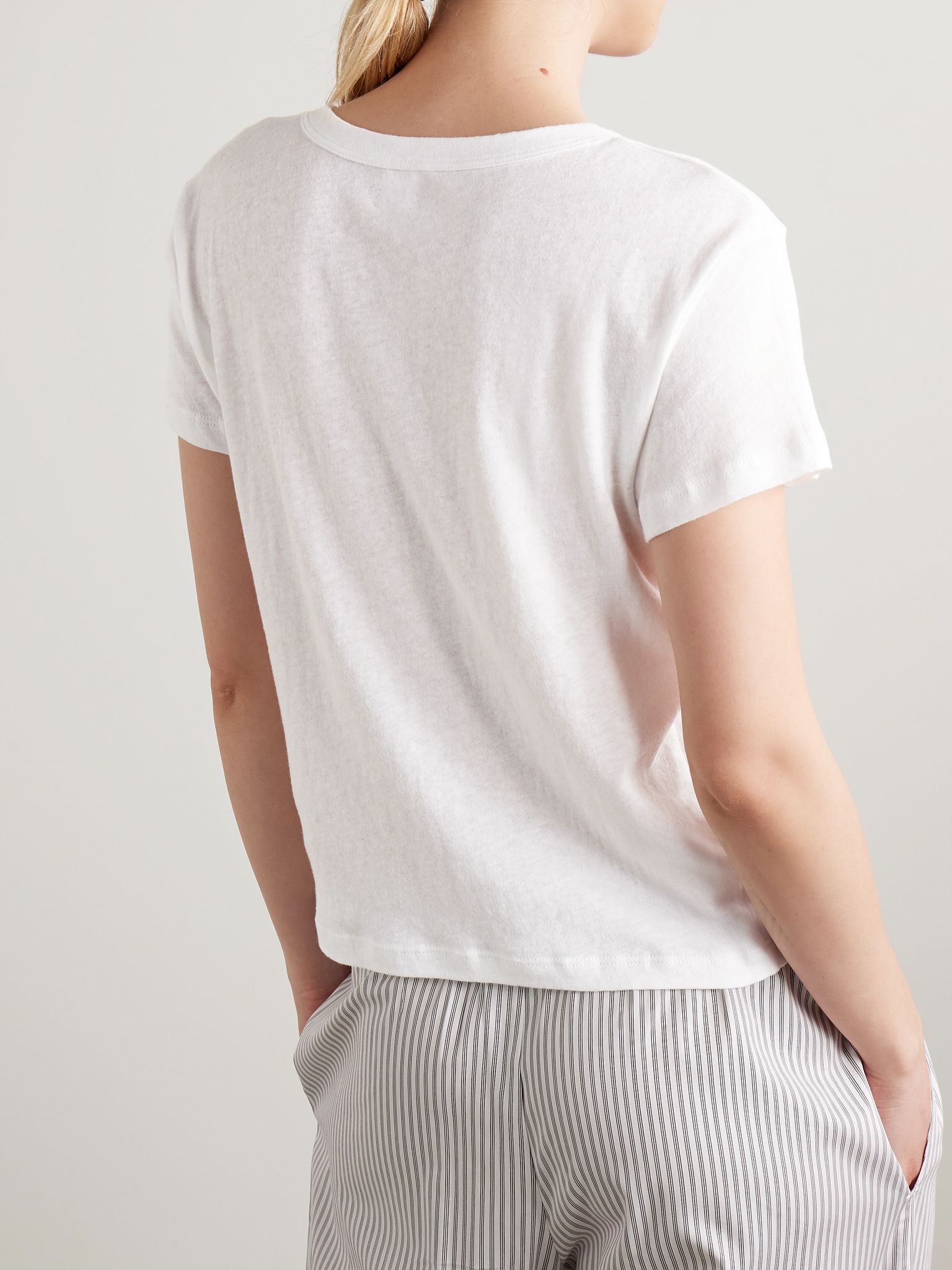 Laura Margo recycled cotton-jersey T-shirt White - 4