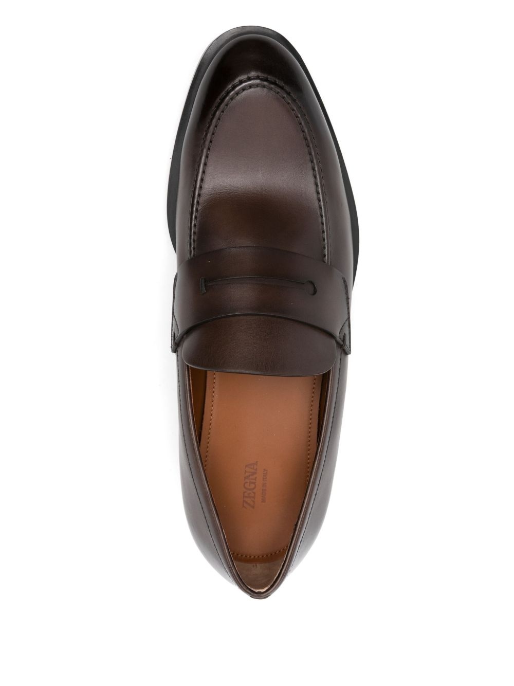leather penny loafers - 4
