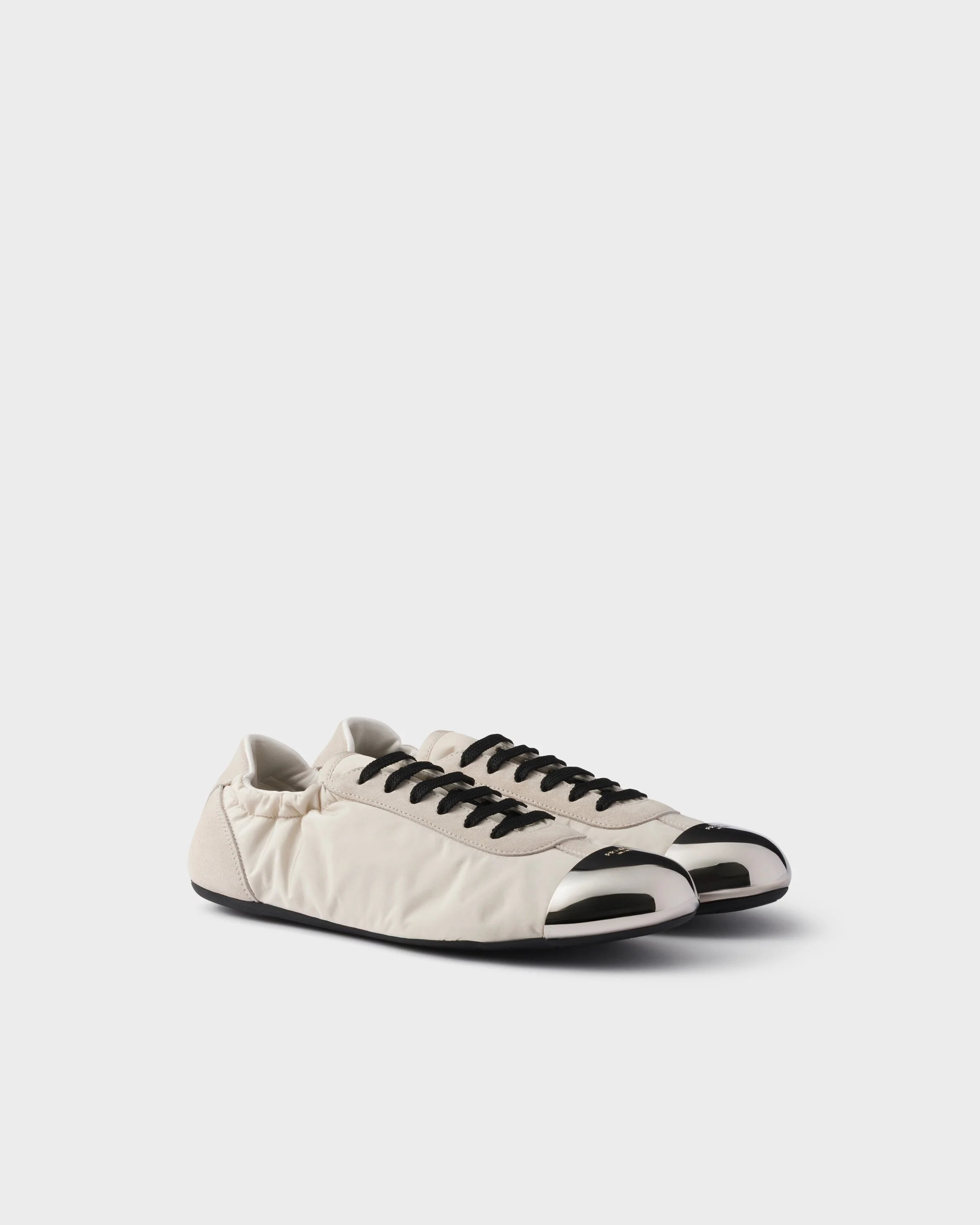 Collapse Re-Nylon and suede sneakers with metal toecap - 1
