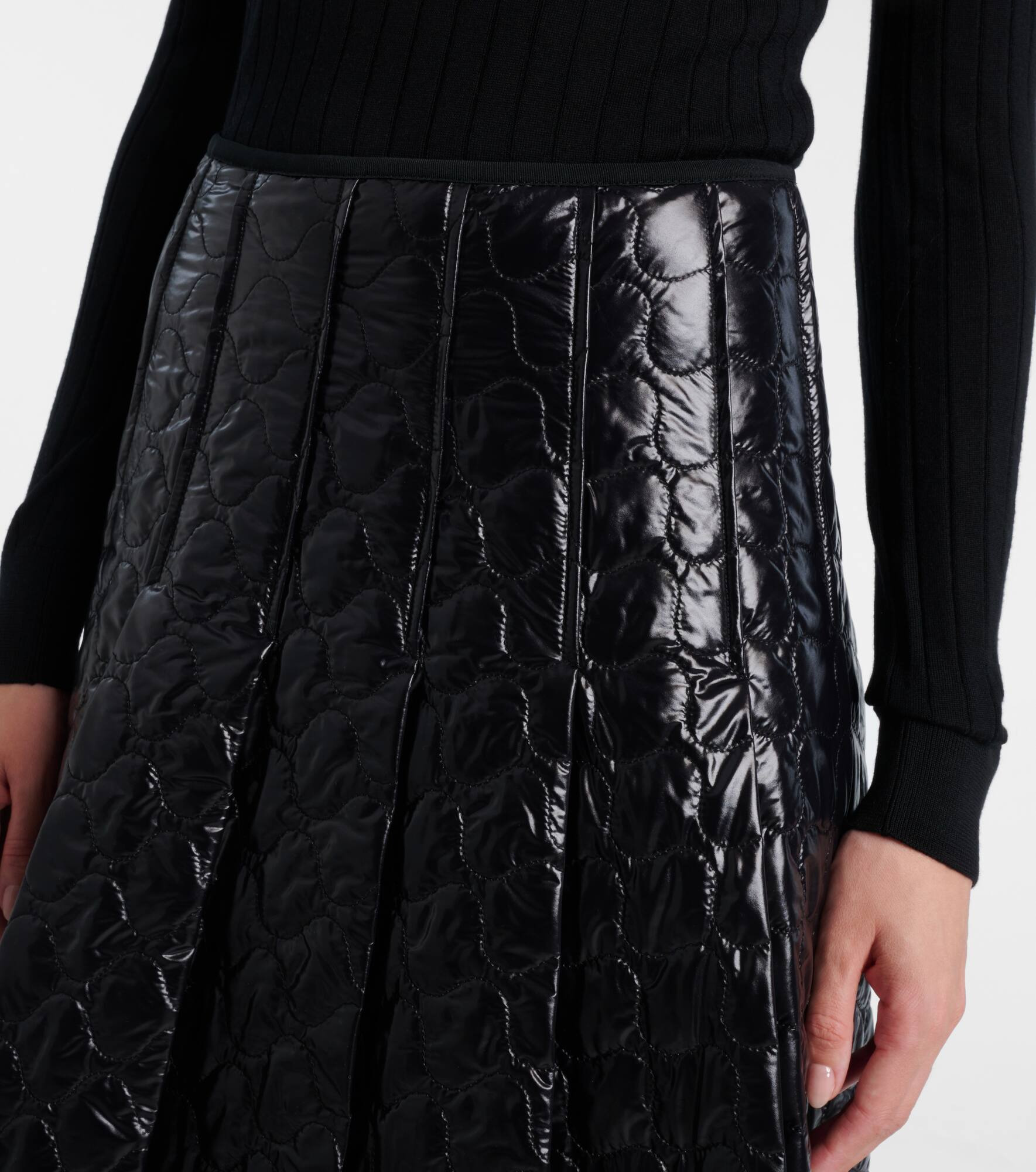 Quilted midi skirt - 4