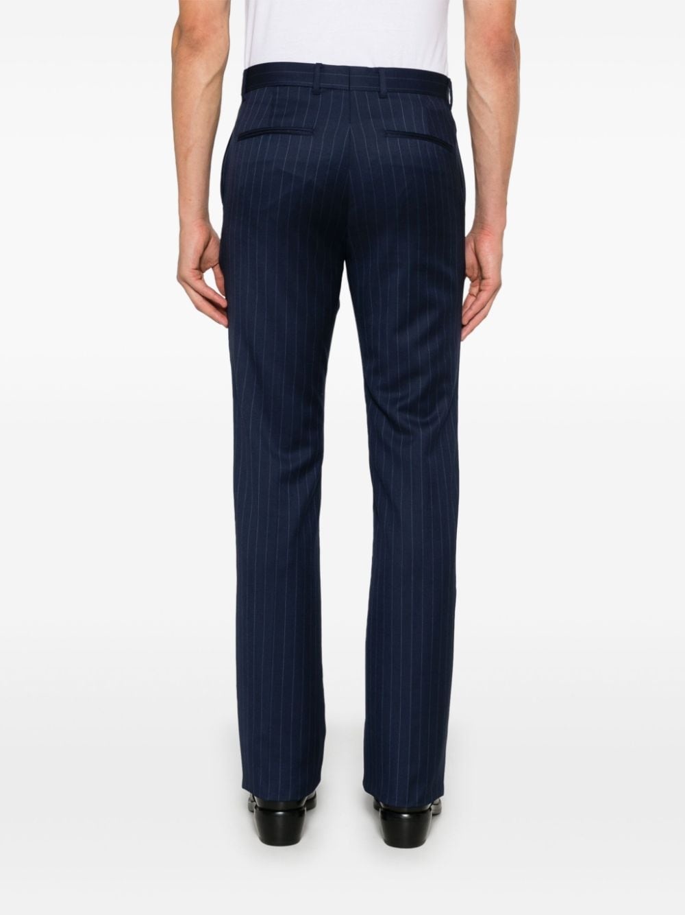 striped wool trousers - 4