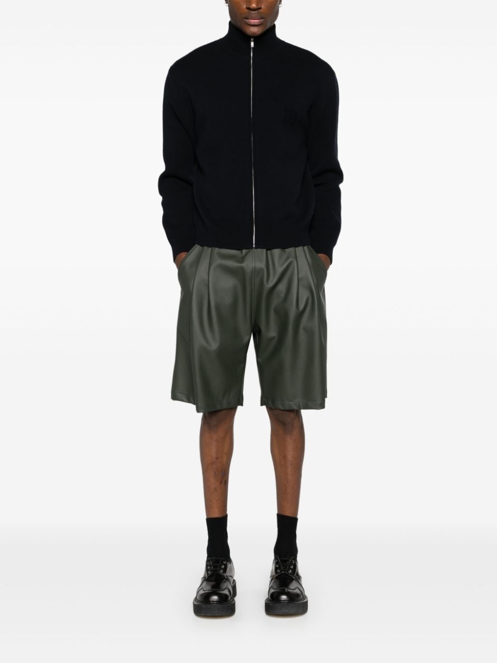 Poval zip-up wool cardigan - 2