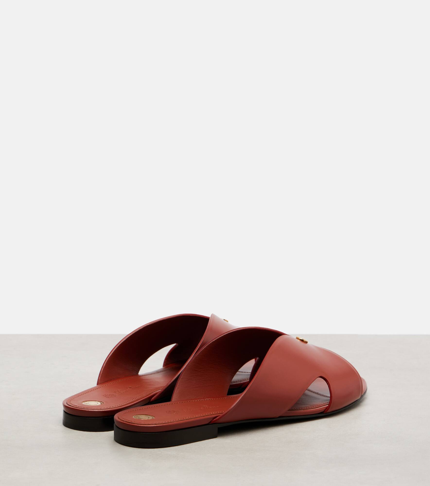 Vera leather slides - 2