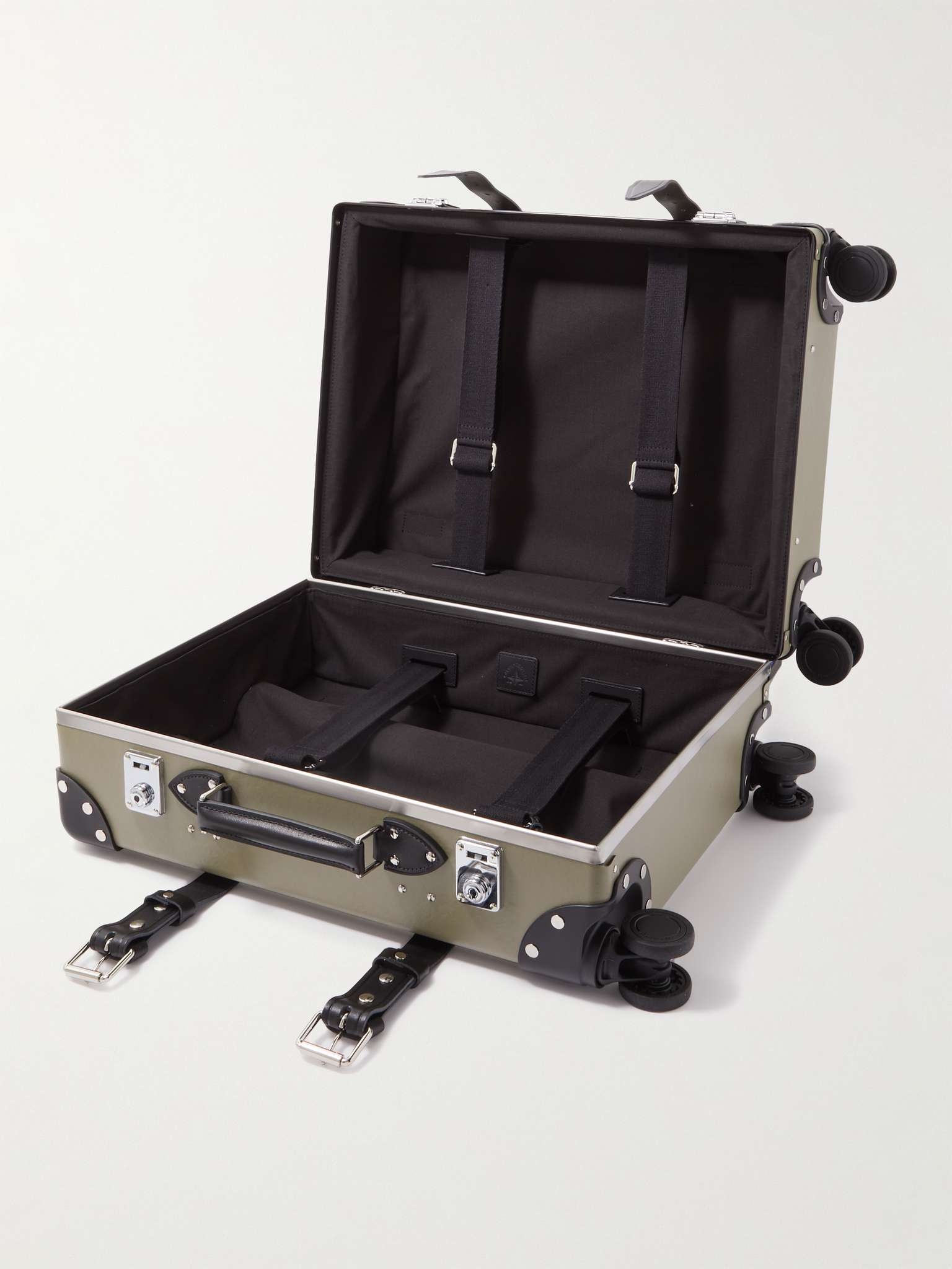 Centenary Leather-Trimmed Carry-On Suitcase - 3