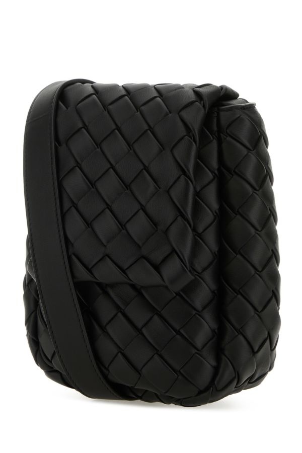 Black leather crossbody bag - 2