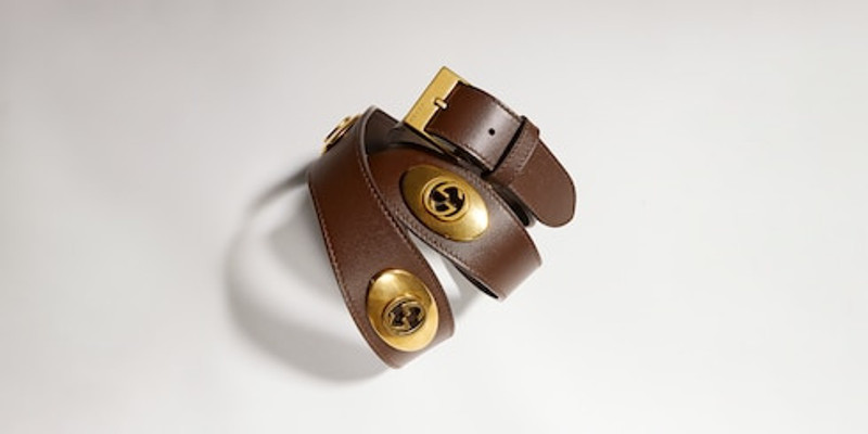 Belt with square buckle 1