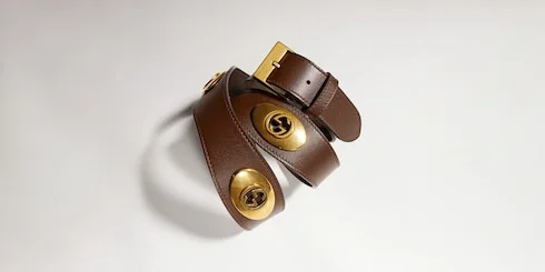 Belt with square buckle - 1