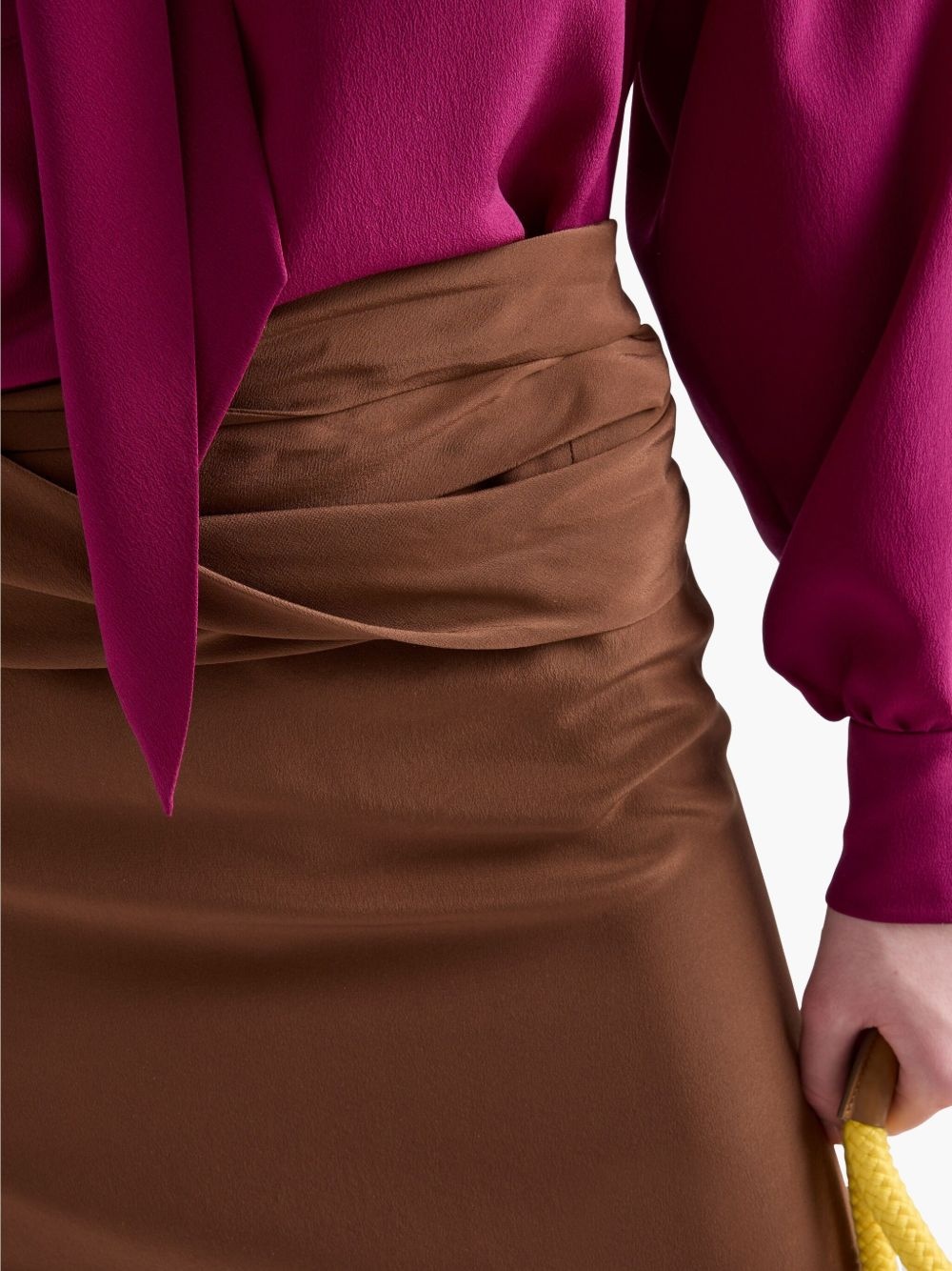 crepe de Chine mini skirt - 4