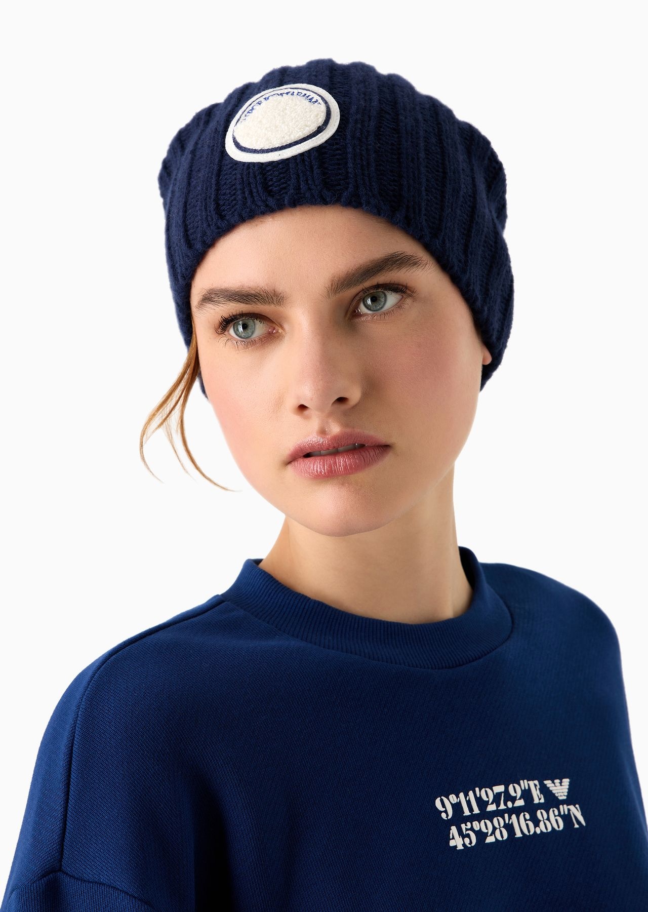 ASV Capsule ribbed wool-blend beanie with patch - 4