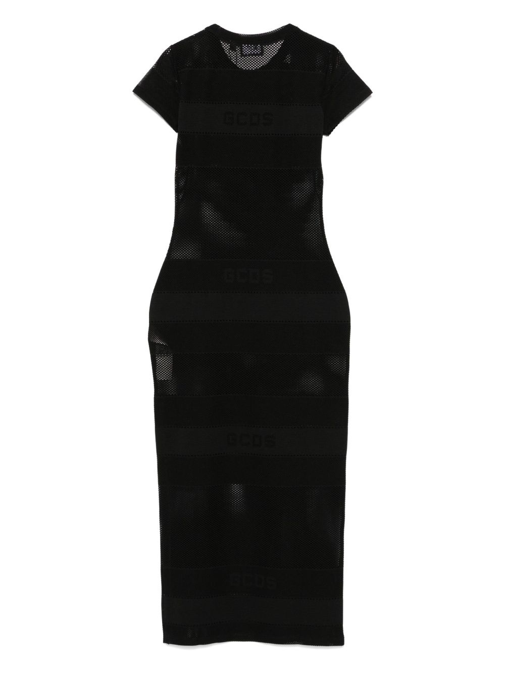 logo net maxi dress - 2