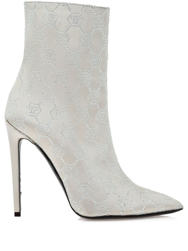 120mm Monogram Satin boots 1