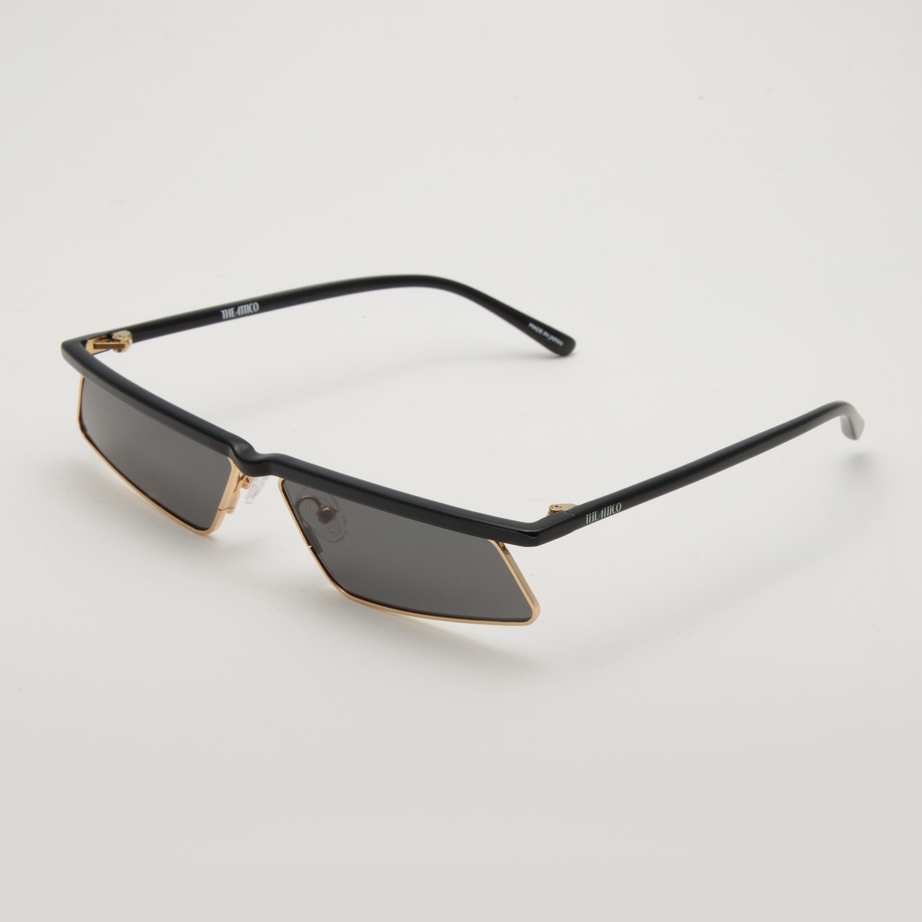 Aria Cat Eye Sunglasses in Yellow Gold - 2