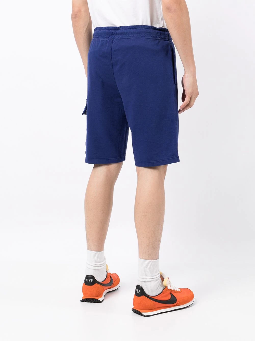 logo-patch cargo jogger shorts - 4