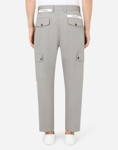 Dolce & Gabbana Stretch cotton pants with multiple pockets outlook