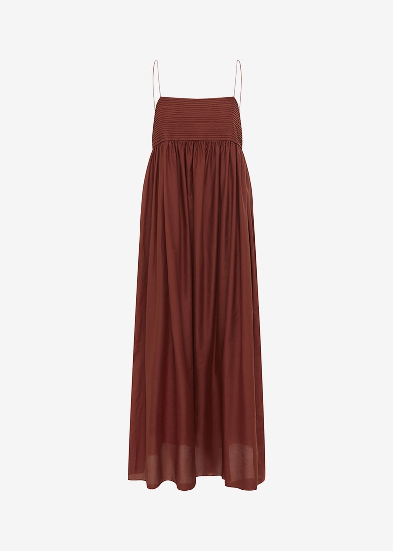 Matteau Empire Pintuck Bodice Dress - Maroc 1