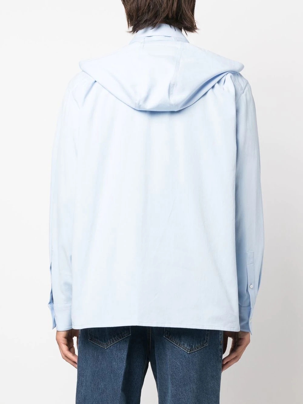 long-sleeve hooded shirt - 4