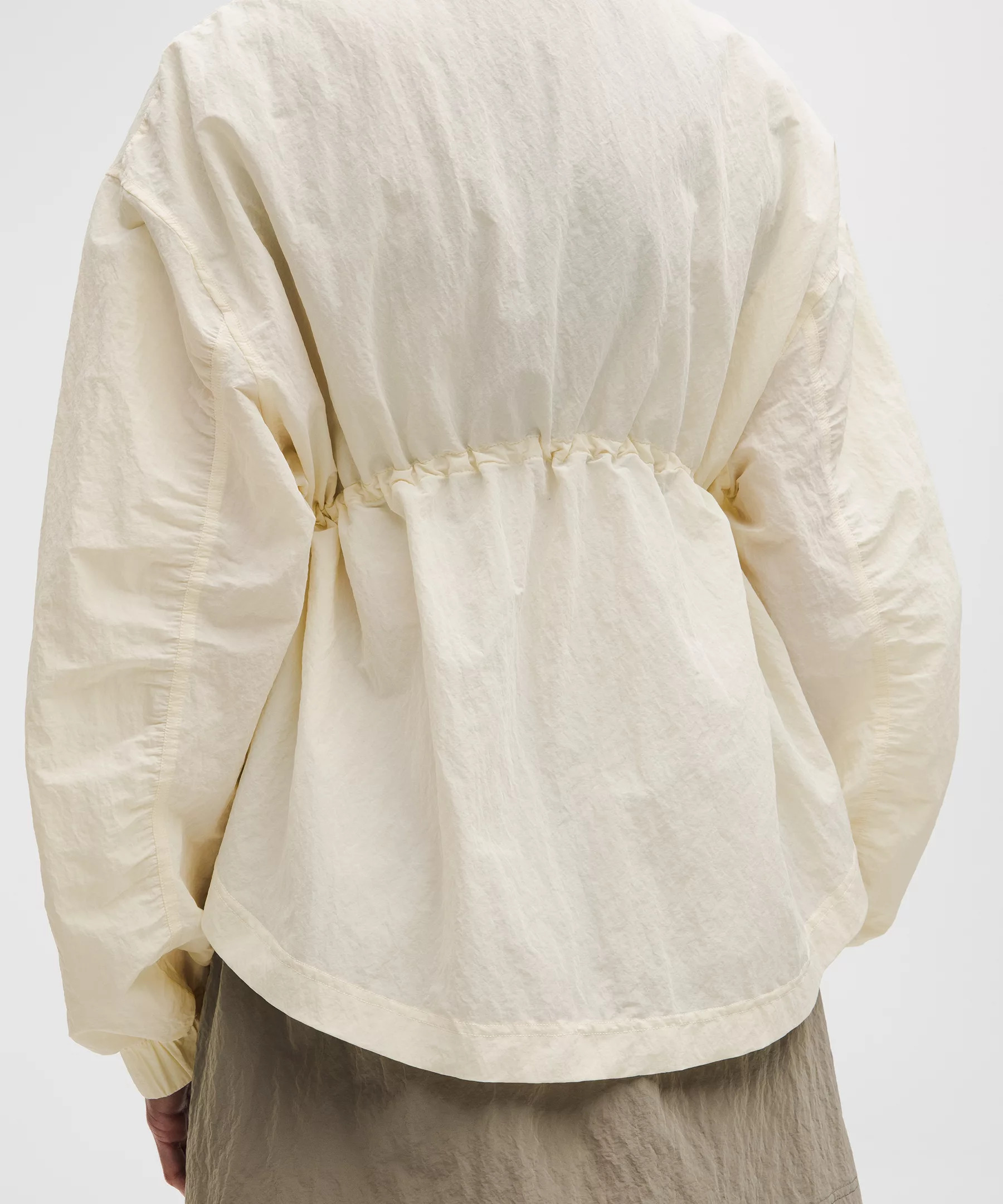 Crinkle Nylon Cinchable Jacket - 7
