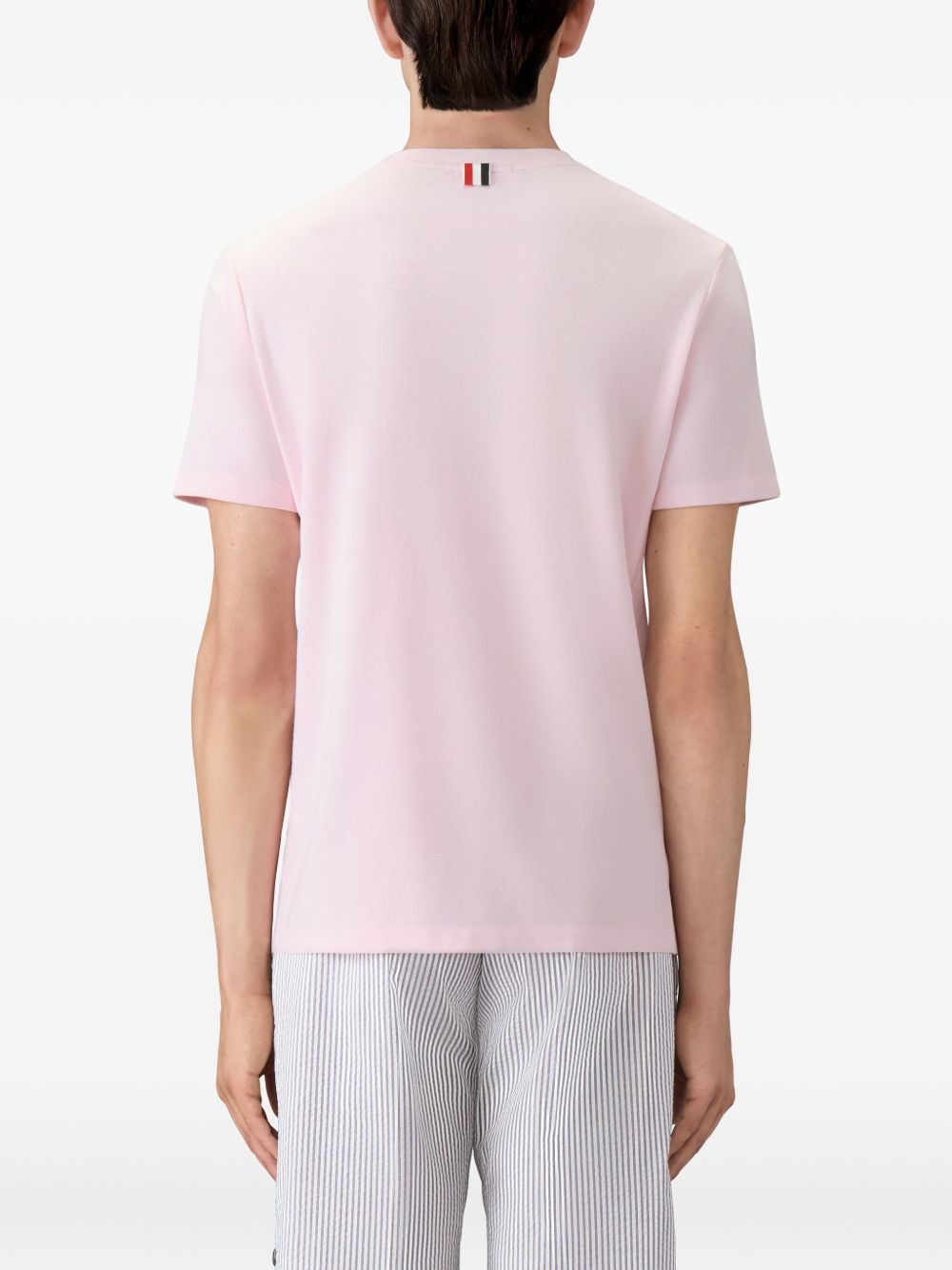 Classic Pique Rib Cuff RWB Tee - 5