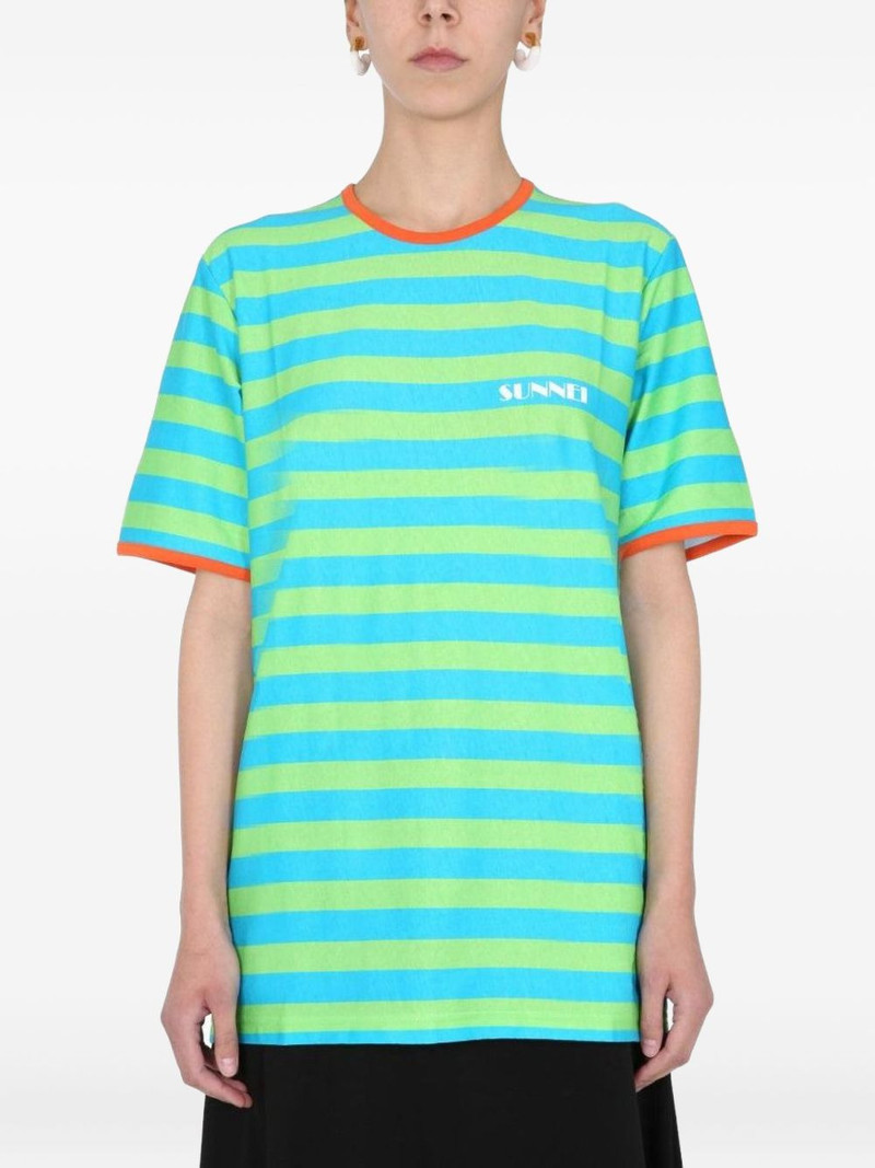 x Biffi striped crew-neck T-shirt 1