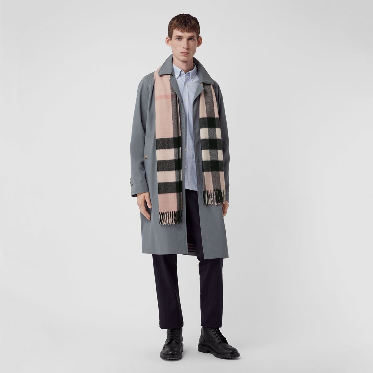 Check Cashmere Scarf - 4
