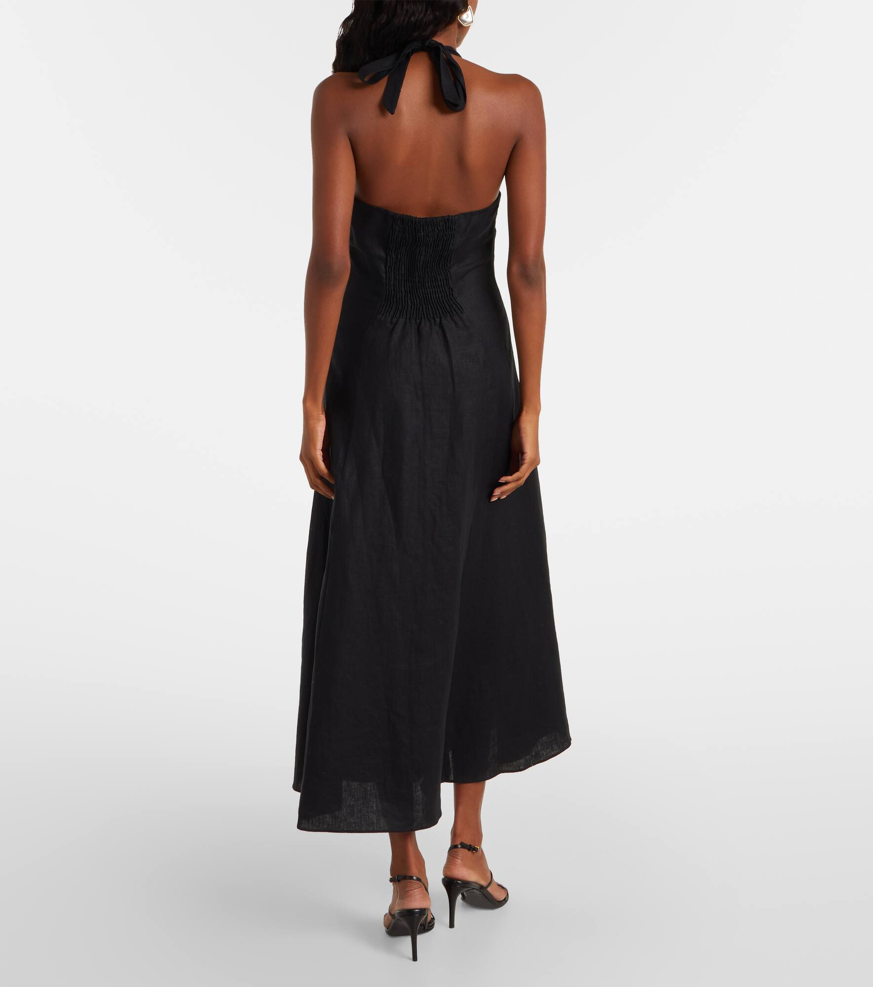 Linen midi dress - 3