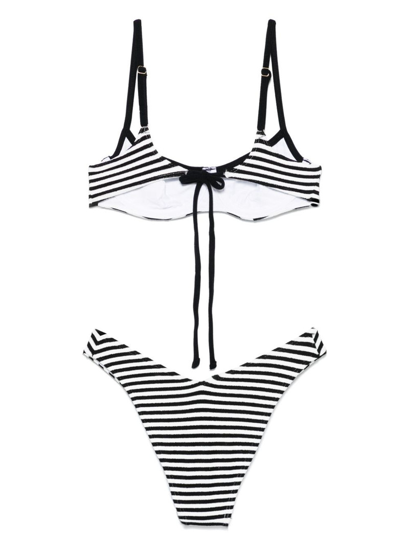 Frankies Bikinis striped bikini set outlook