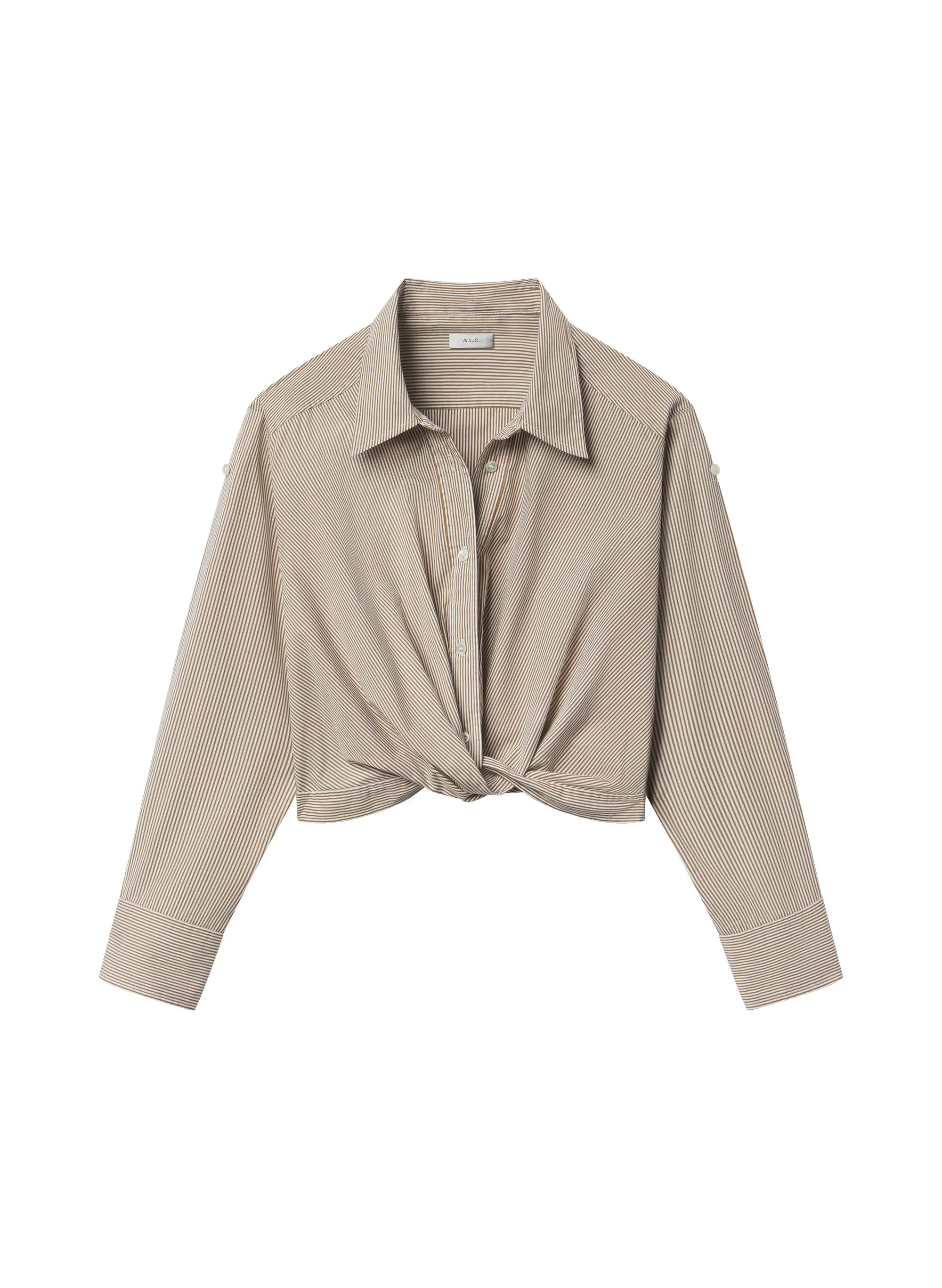 Leo Cropped Cotton Shirt - 1