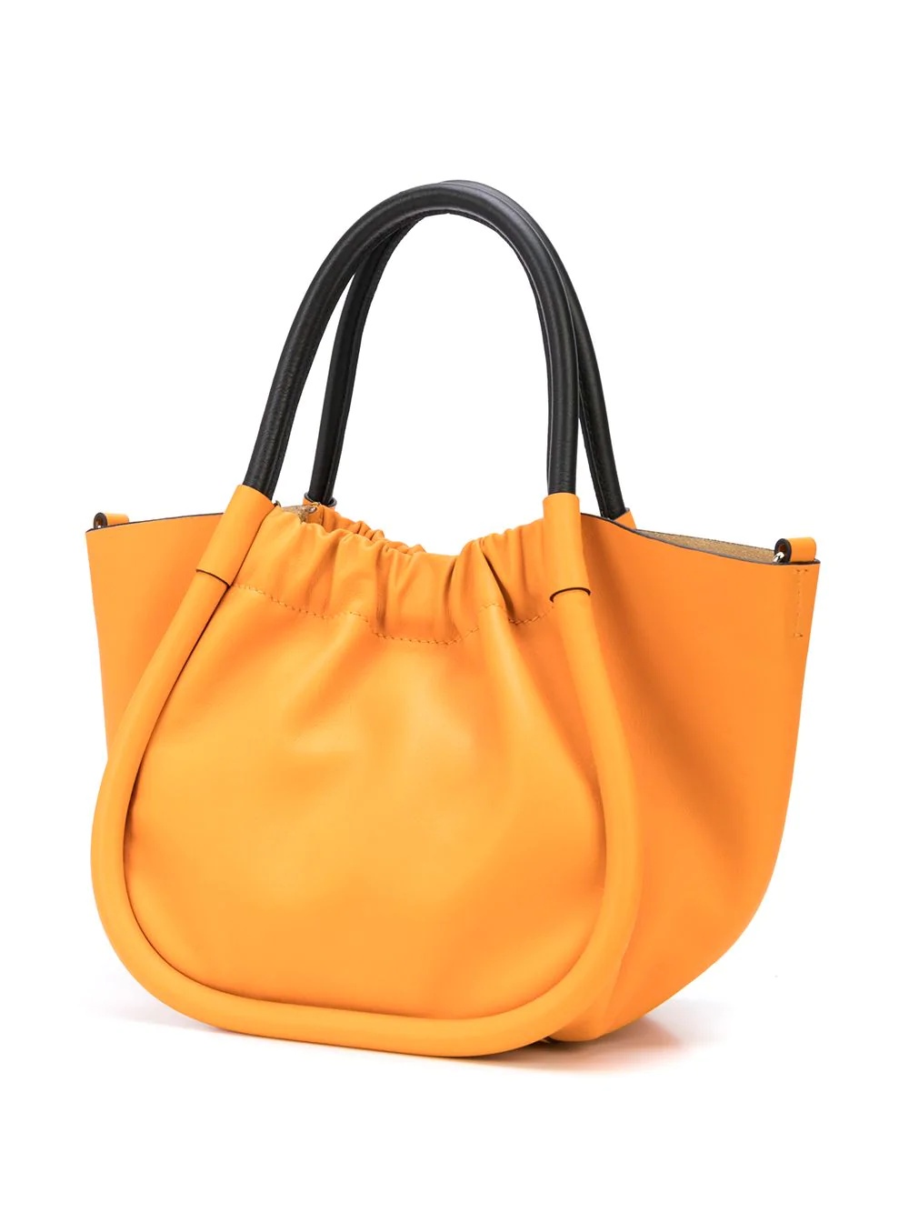 small ruched tote bag - 3