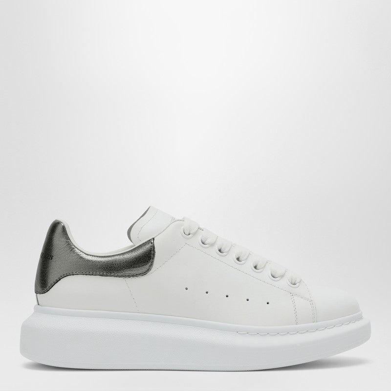 Alexander Mcqueen White And Silver Oversized Sneakers Women - 1