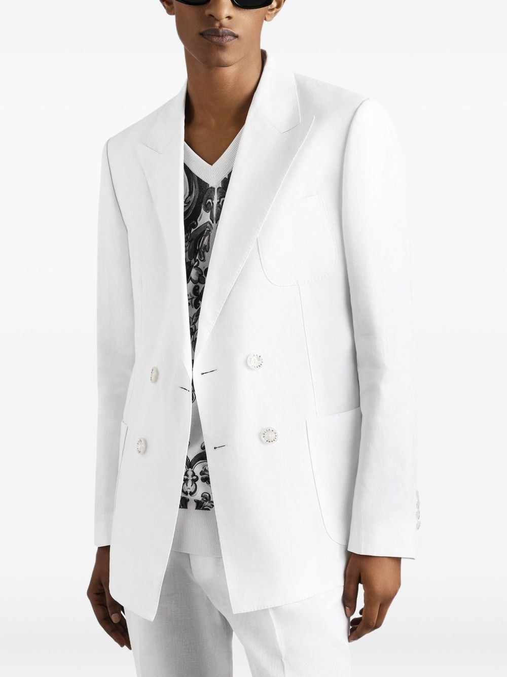 linen blazer - 4