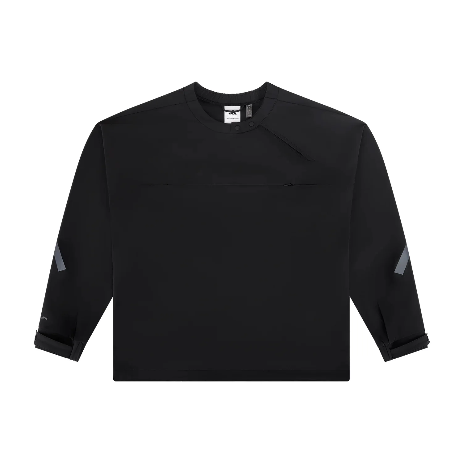 Z.N.E. HALF ZIP WOVEN BLACK - 1