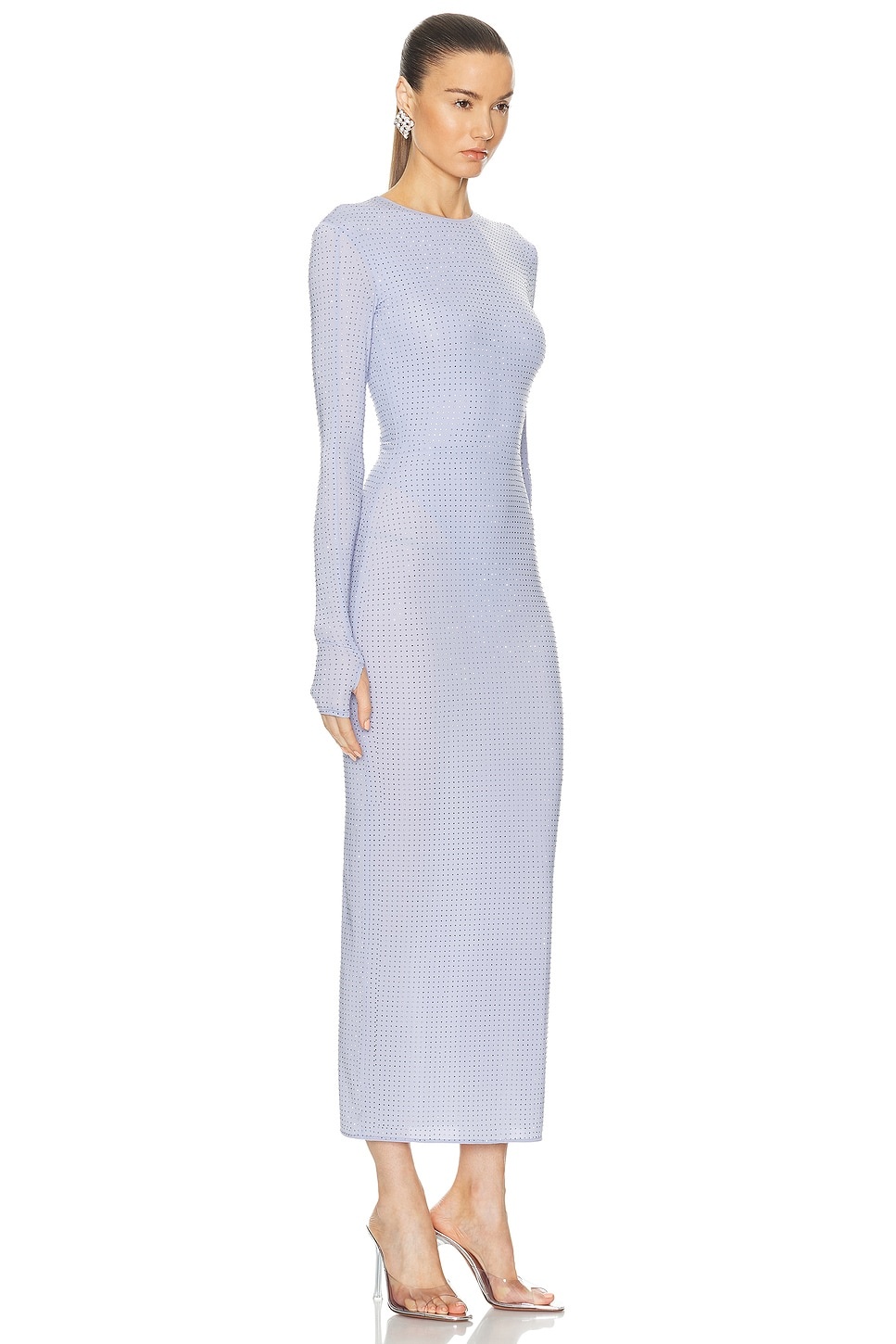 Long Sleeve Crystal Dress - 2