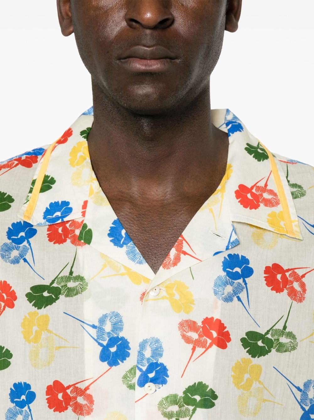 flower-stamp shirt - 5