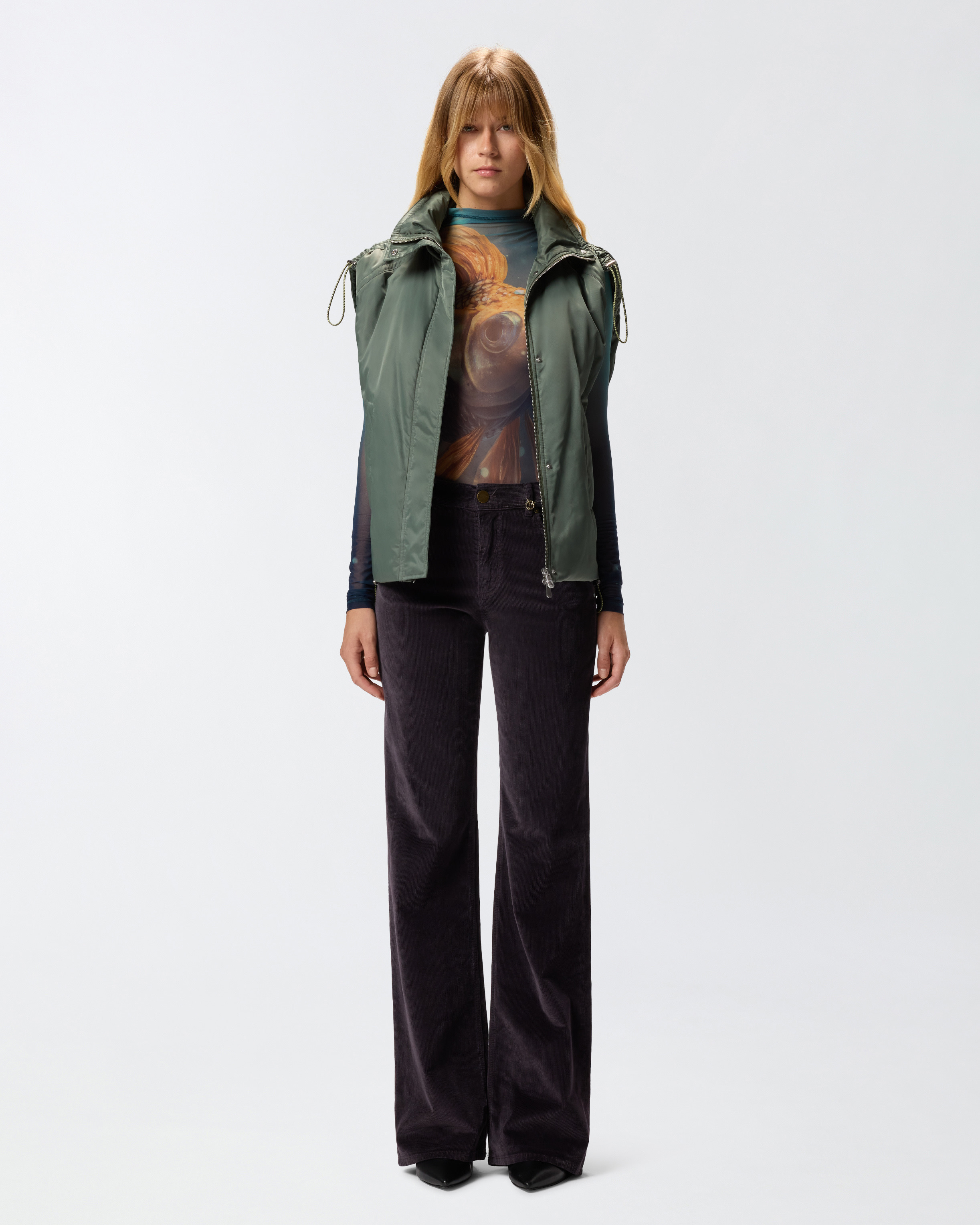 FLARED CORDUROY TROUSERS - 2
