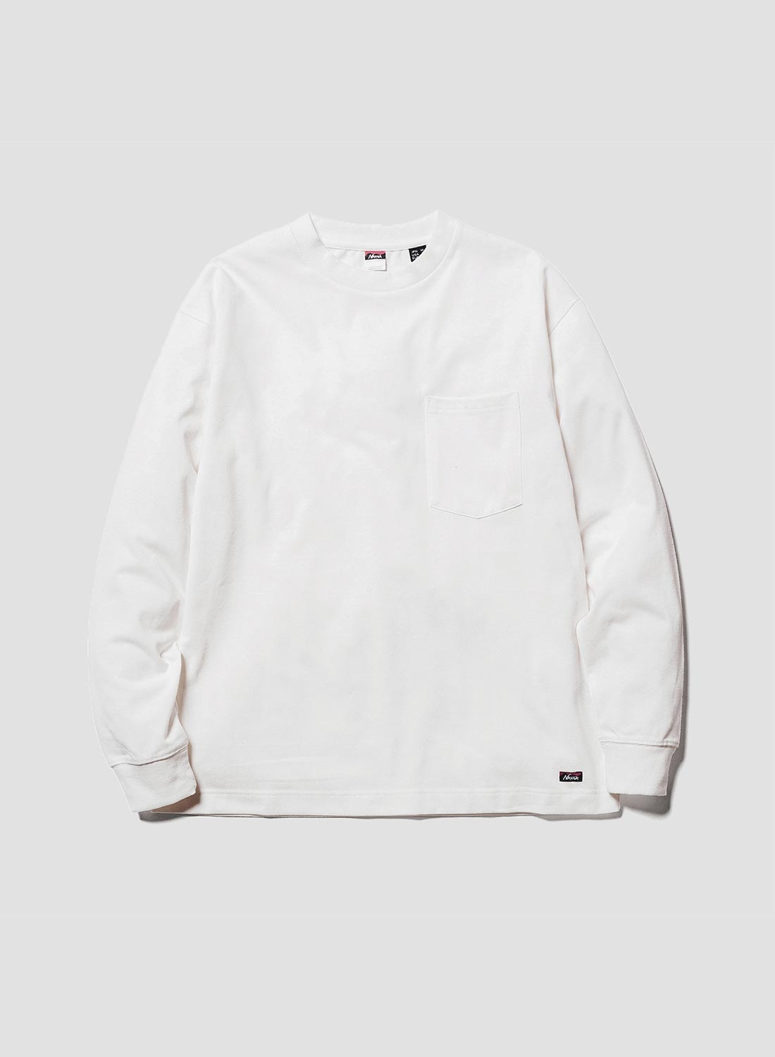 Nanga Eco Hybrid Daily Long Sleeve Tee in White - 1