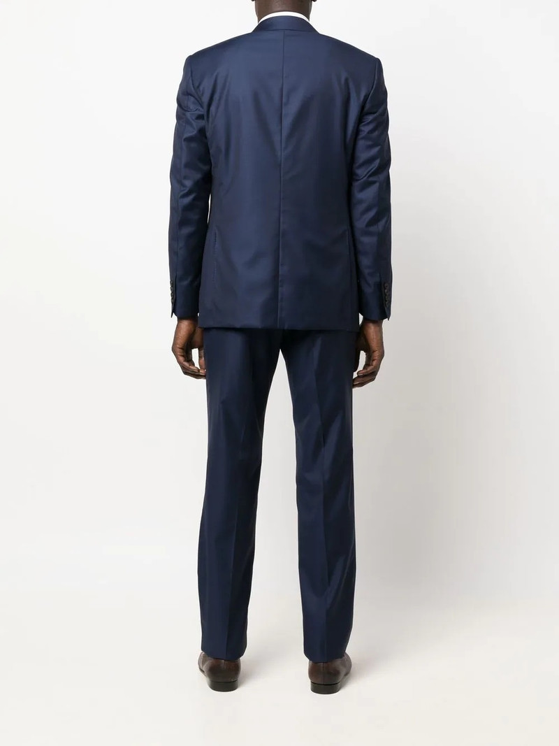 logo-patch single-breasted suit 4