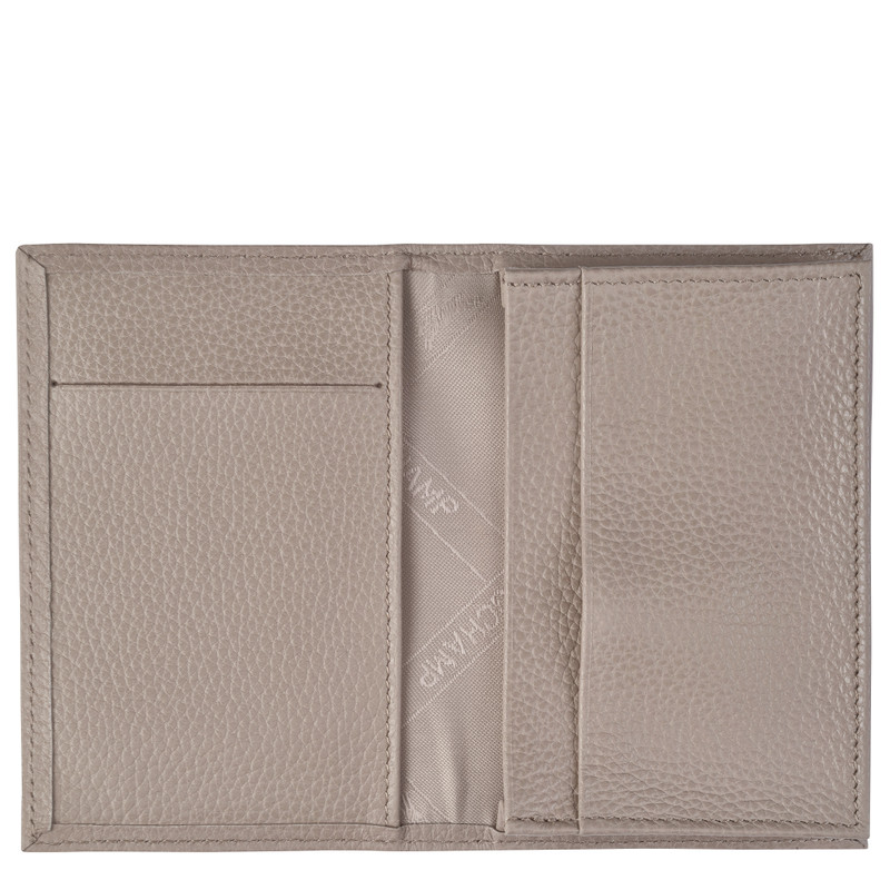 Longchamp Le Foulonné Card holder Turtledove - Leather outlook